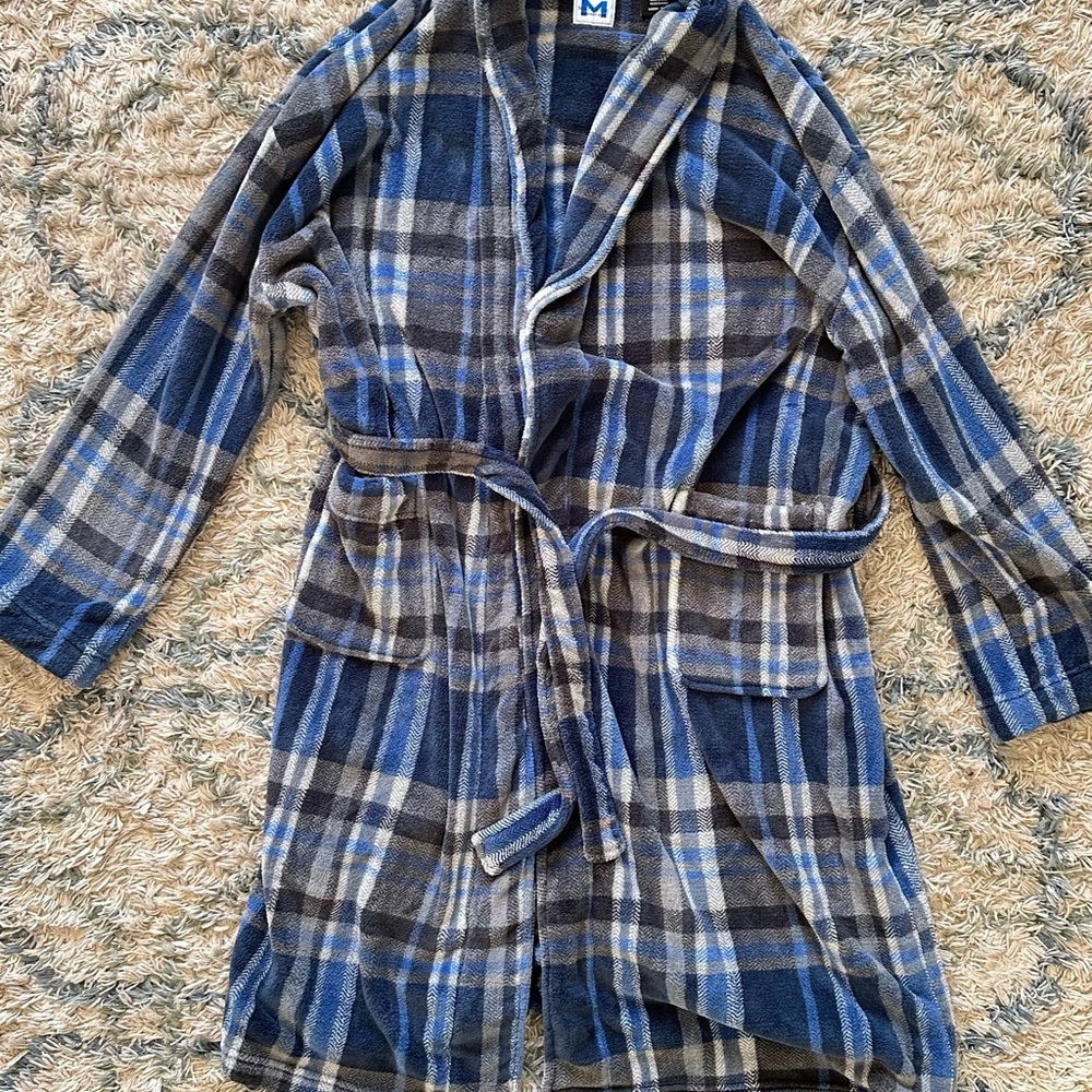 Majestic Soft Blue and Gray Robe